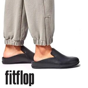 FitFlop Black Leather Chrissie II